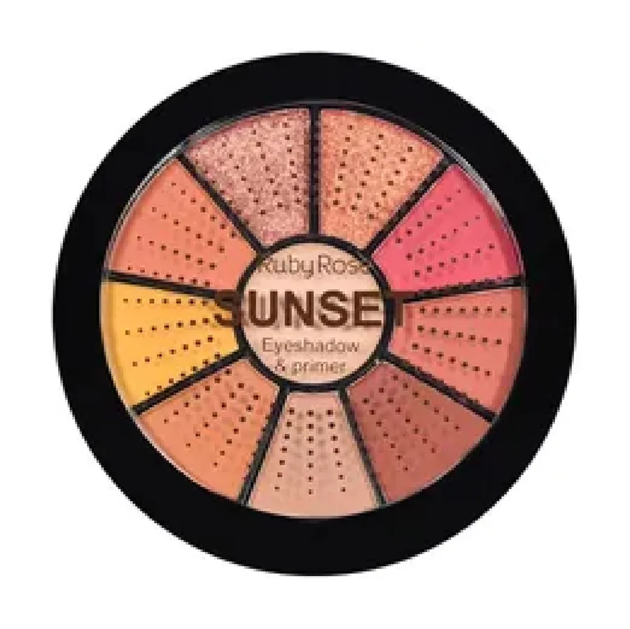 RUBY ROSE PALETA DE SOMBRAS 9 COR SUNSET