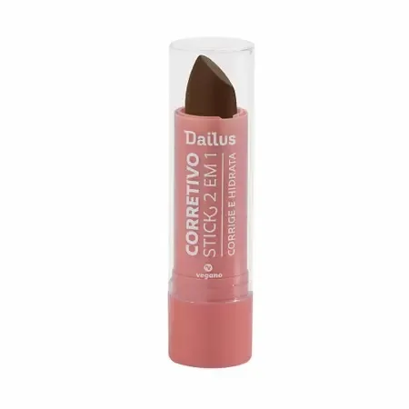 DAILUS CORRETIVO STICK 2EM1 VEGANO D11 ESCURO