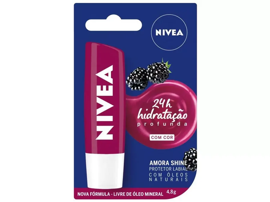 NIVEA PROTETOR LABIAL 4 8G AMORA SHINE