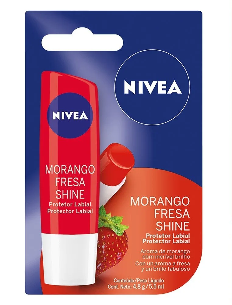 NIVEA PROTETOR LABIAL 4 8G F10 MORANGO