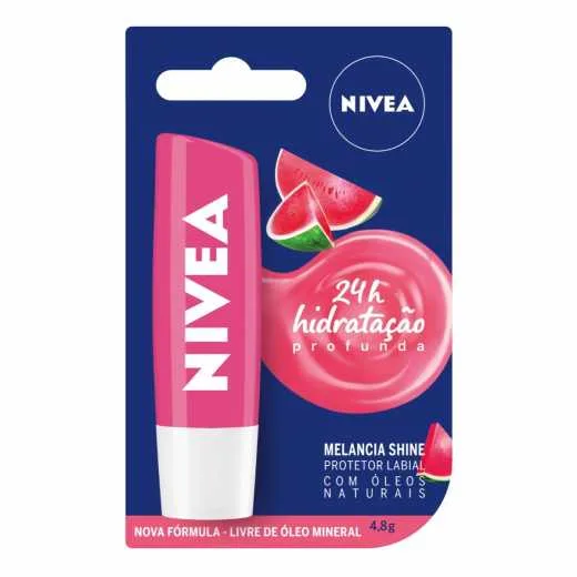 NIVEA PROTETOR LABIAL 4 8G MELANCIA SHINE