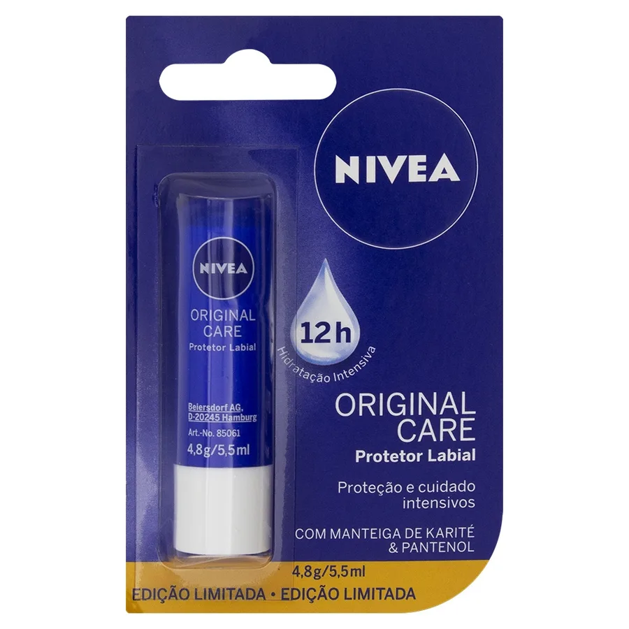 NIVEA PROTETOR LABIAL 4 8G ORIGINAL CARE