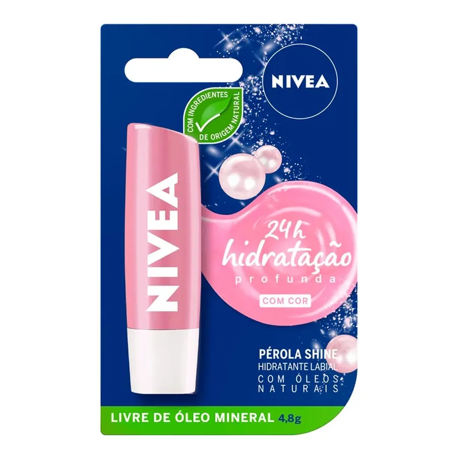 NIVEA PROTETOR LABIAL 4 8G PEROLA SHINE