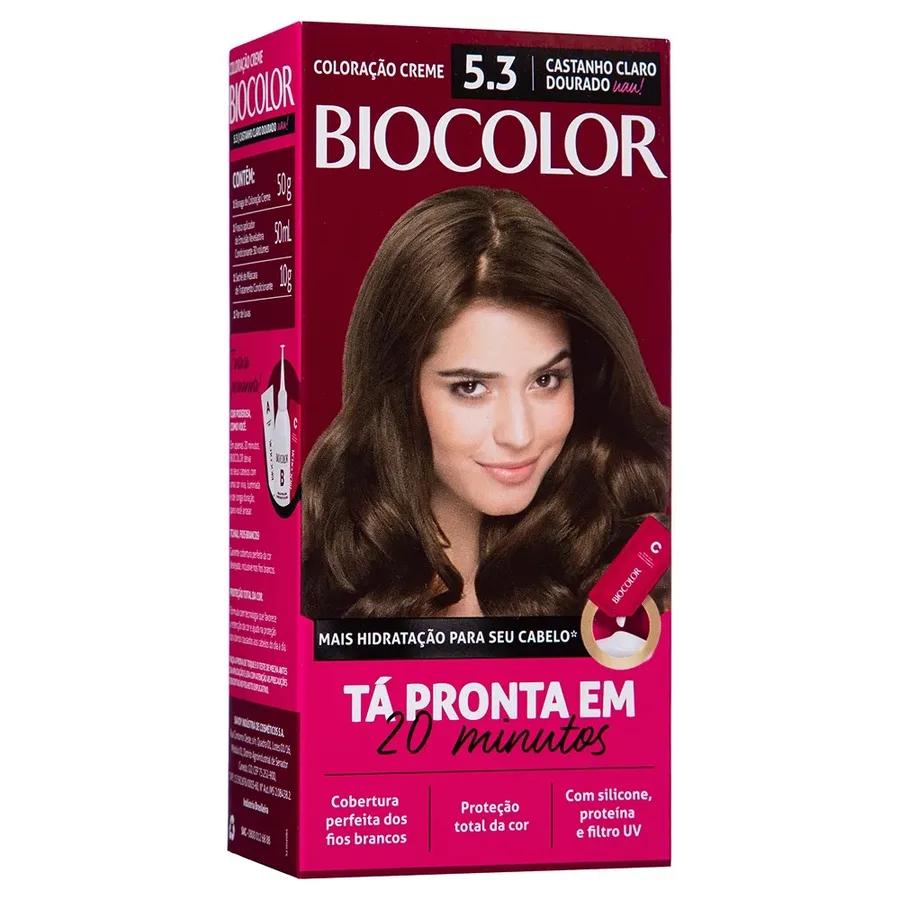 BIOCOLOR KIT MINI 5.3 CASTANHO CLARO DOURADO