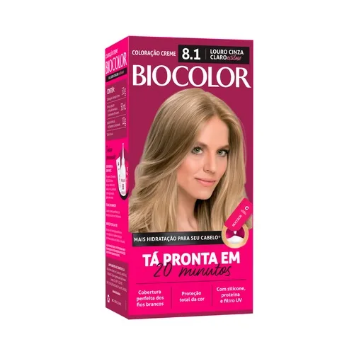 BIOCOLOR KIT MINI 8.1 LOURO ACINZENTADO