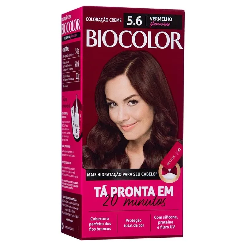 BIOCOLOR KIT MINI 5.6 VERMELHO GLAMOUROSO