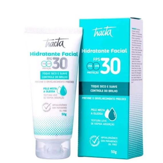 TRACTA CREME HIDRA FACIAL PELE MISTA/OLEOSA FPS 30