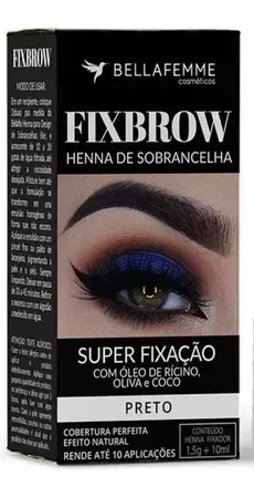 IKER HENNA BELLA FIX 1 5G PRETO