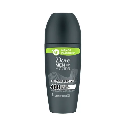DOVE DESODORANTE 50ML ROLLON MEN CARE SEM PERFUME