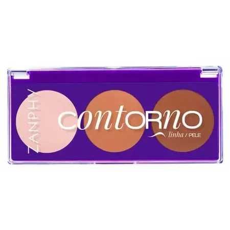 ZANPHY PALETA PO P/CONTORNO 3 CORES 01 LINHA PELE