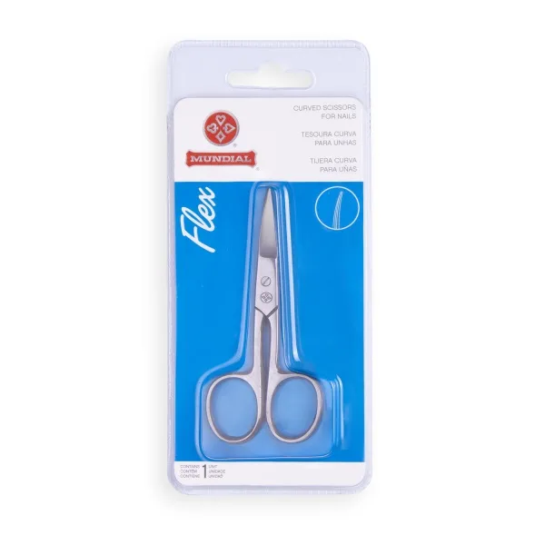 MUNDIAL TESOURA CURVA 9CM P/UNHAS FLEX BC-323