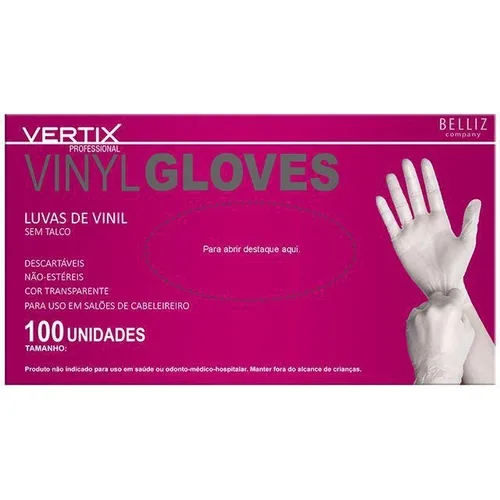 BELLIZ VERTIX LUVA DESCARTAVEL C/100UN