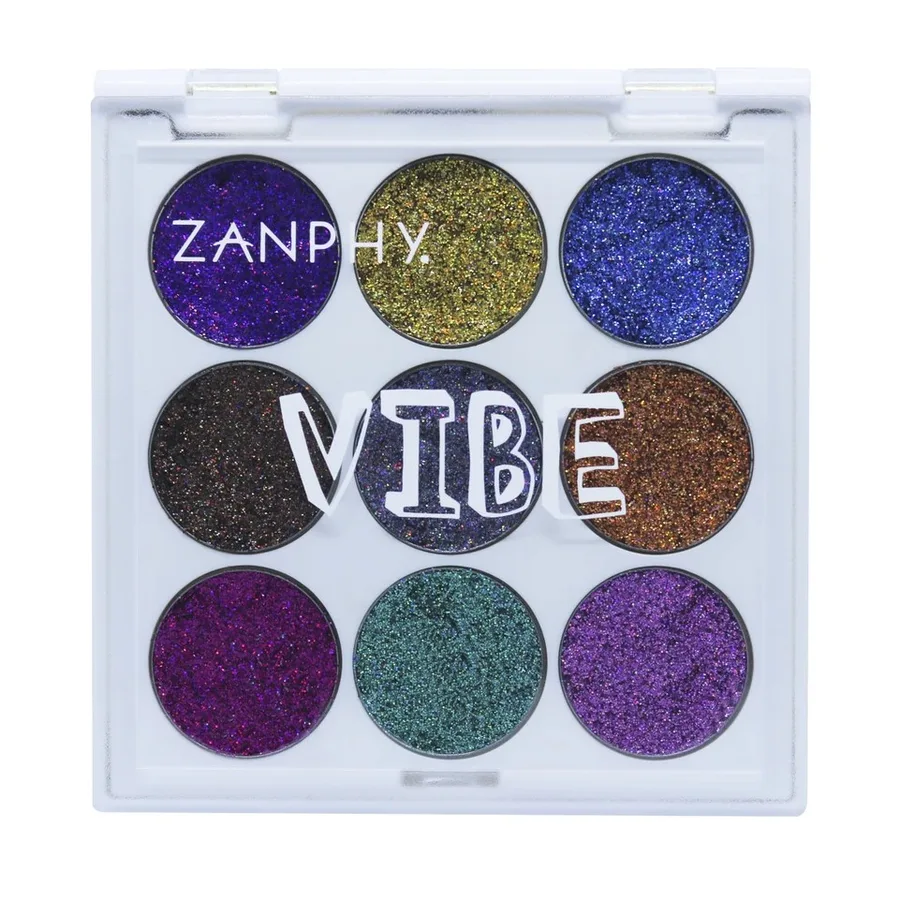 ZANPHY PALETA GLITTER VIBE HOLOGRAFICO