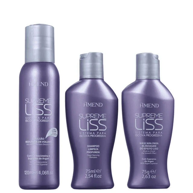 AMEND KIT SUPREME LISS-SISTEMA P/ESCOVA PROGRESSIV