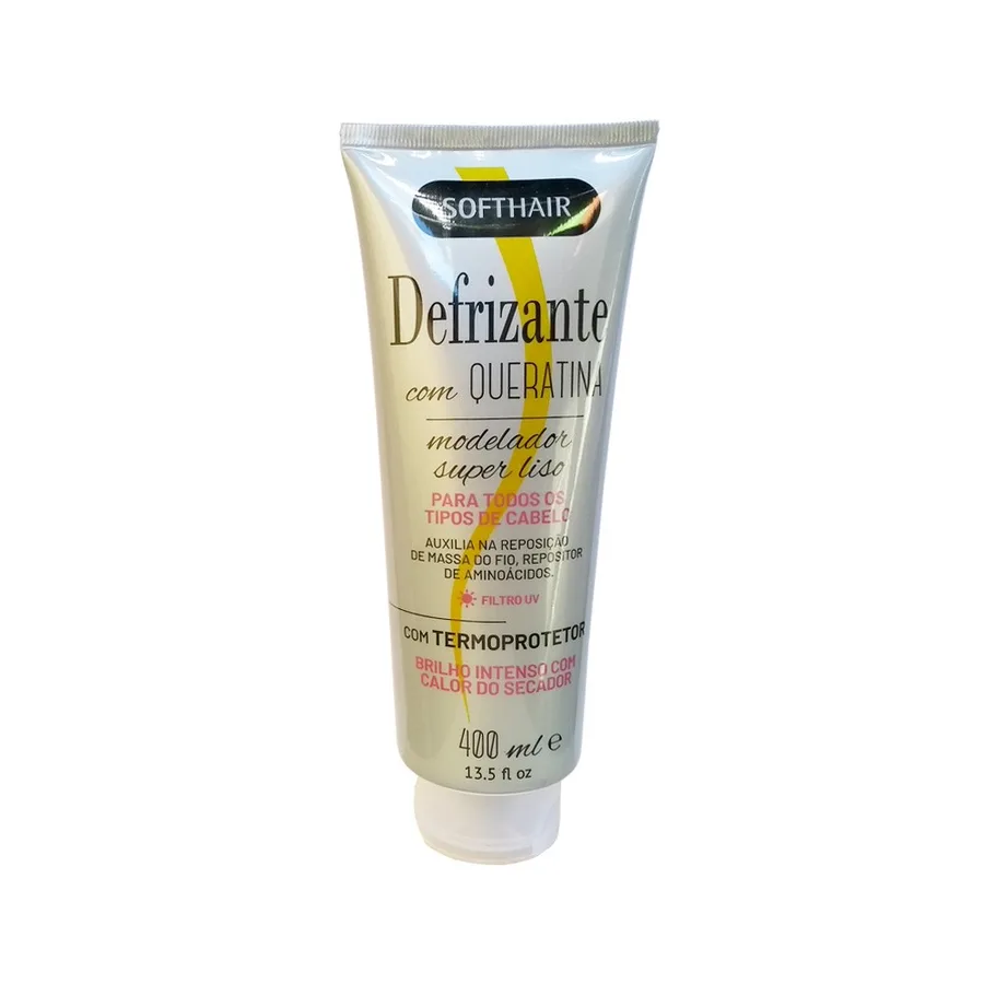 SOFTHAIR DEFRIZANTE 400ML CINZA TERMO PROTETOR