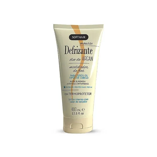 SOFTHAIR DEFRIZANTE 400ML MOUSSE MODEL OLEO ARGAN