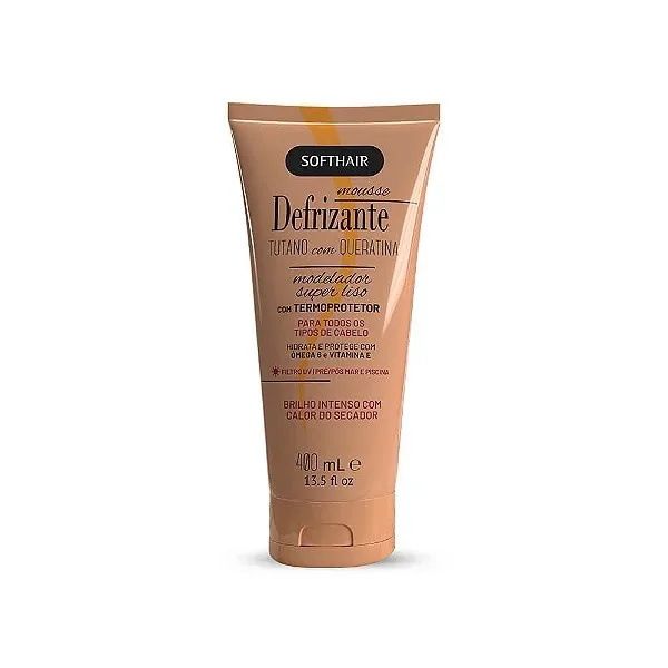 SOFTHAIR DEFRIZANTE 400ML MOUSSE TUTANO/QUERATINA