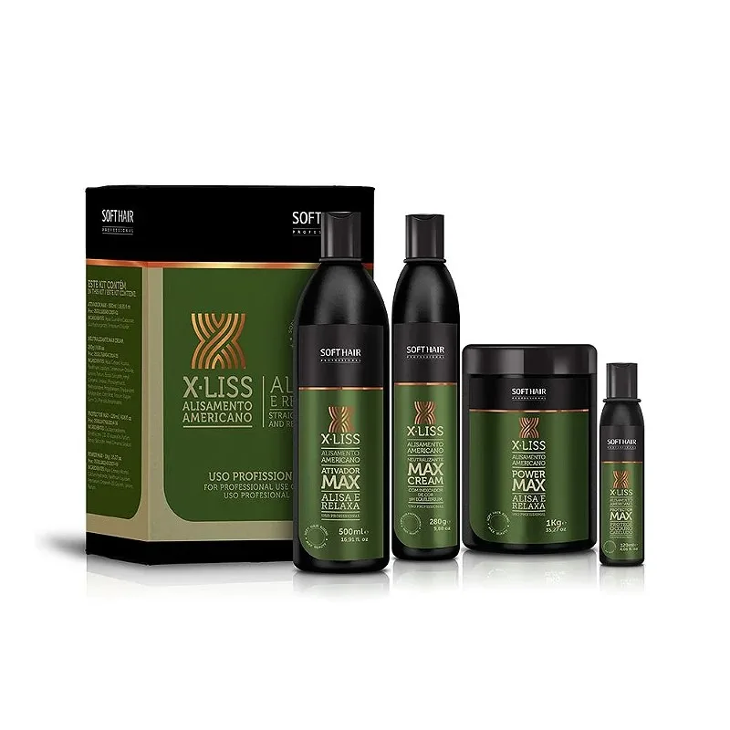 SOFTHAIR KIT ALISAMENTO AMERICANO MAX BEAUTY XLISS