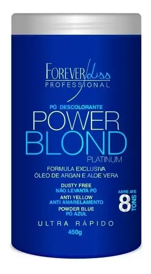 FOREVER LISS DESCOLORANTE 450G PLATINUM 8 TONS