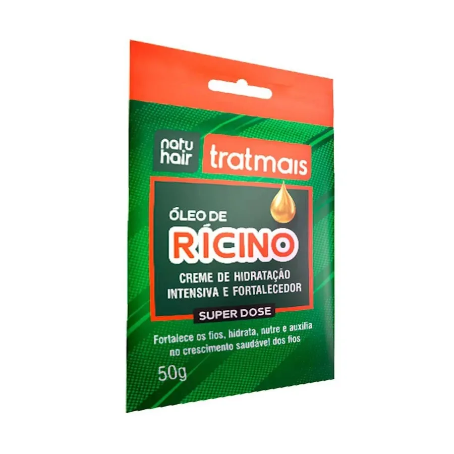 NATUHAIR SACHE 50G TRAT MAIS OLEO DE RICINO