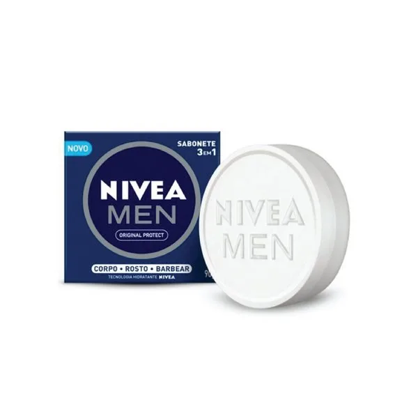 NIVEA SABONETE 90G ORIGINAL MEN 3EM1
