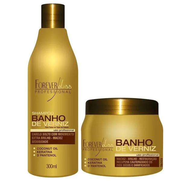 FOREVER LISS KIT B.VERNIZ SH 300ML+MASC 250G