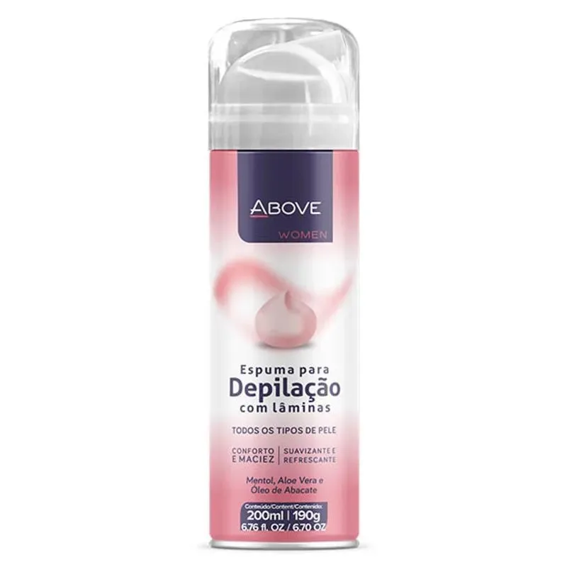 ABOVE ESPUMA 200ML DEPILACAO C/LAMINA