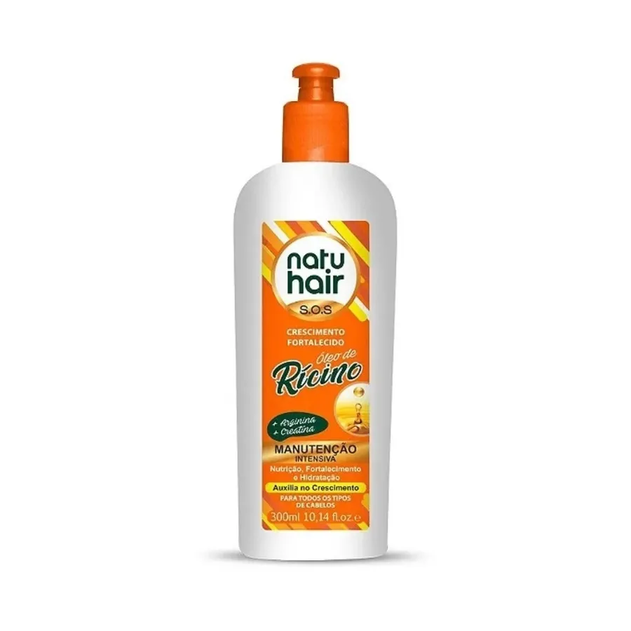 NATUHAIR CREME 300ML MANUTENCAO INTENS OLEO RICINO