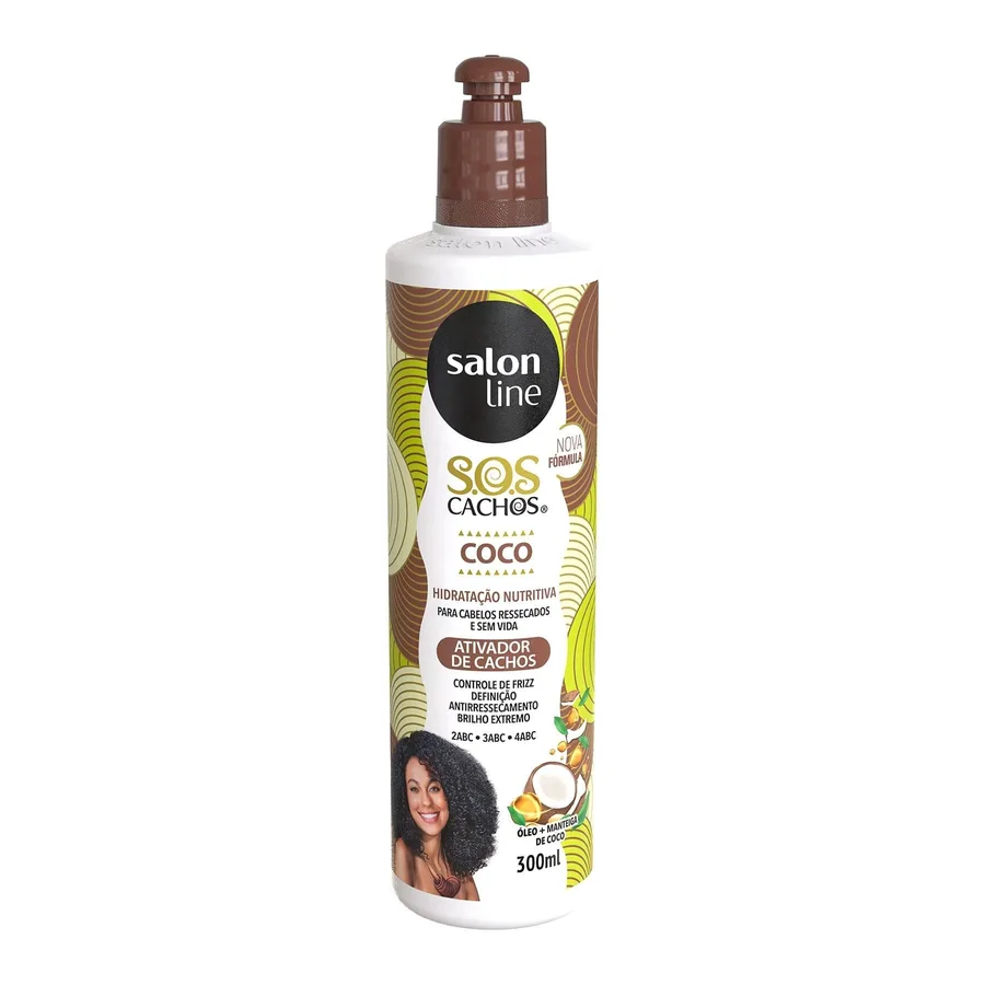S.LINE ATIVADOR 300ML SOS CACHOS COCO
