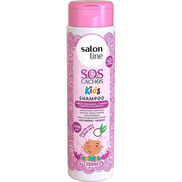 S.LINE KIDS SOS C. SH 300ML OLEO DE COCO ALOE VERA