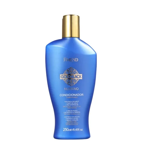AMEND COND 250ML GOLD BLACK NUTRITIVO