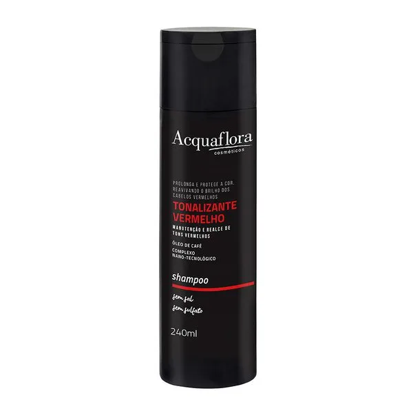 ACQUAFLORA SH 240ML TONALIZANTE VERMELHO