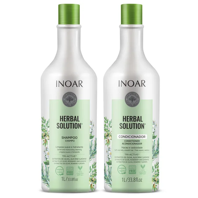 INOAR KIT 1L HERBAL SOLUTION SH+COND