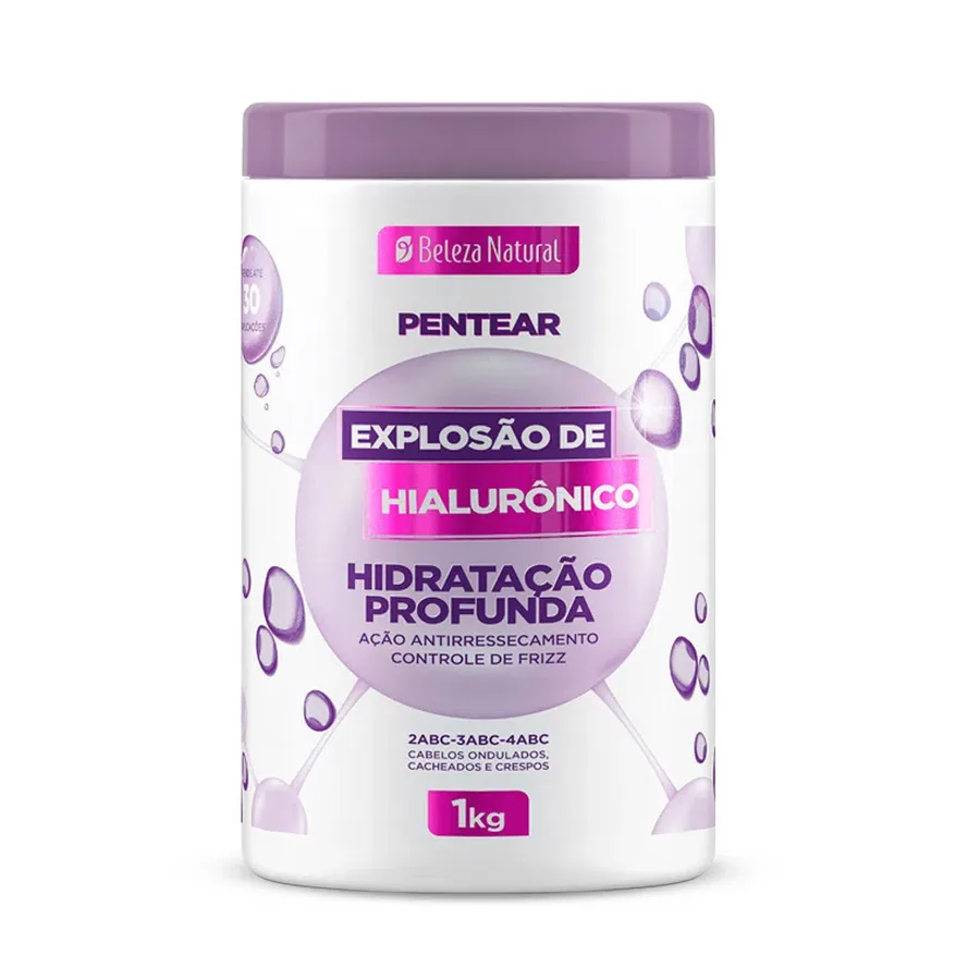 BELEZA NATURAL CREME 1KG PENTEAR EXPLO HIALURONICO