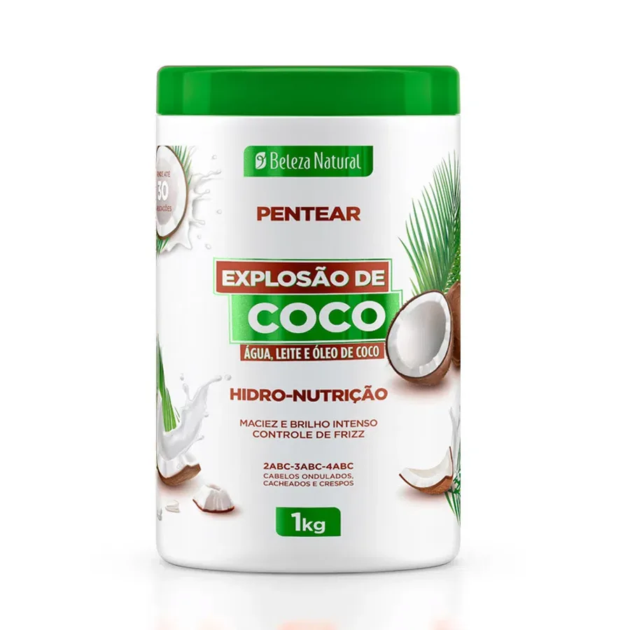 BELEZA NATURAL CREME 1KG PENTEAR EXPLOSAO COCO
