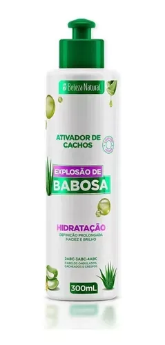 BELEZA NATURAL ATIVADOR CACHOS 300ML EXPLOS BABOSA