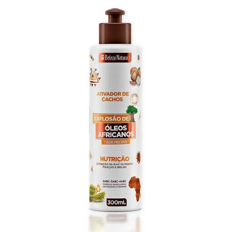 BELEZA NATURAL ATIVADOR CACHOS 300ML EXPLOS O AFRI