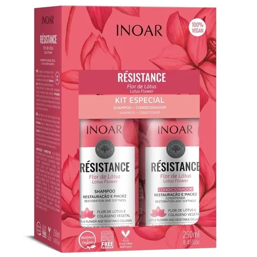 INOAR KIT 250ML DUO RESIST FLOR DE LOTUS SH+COND