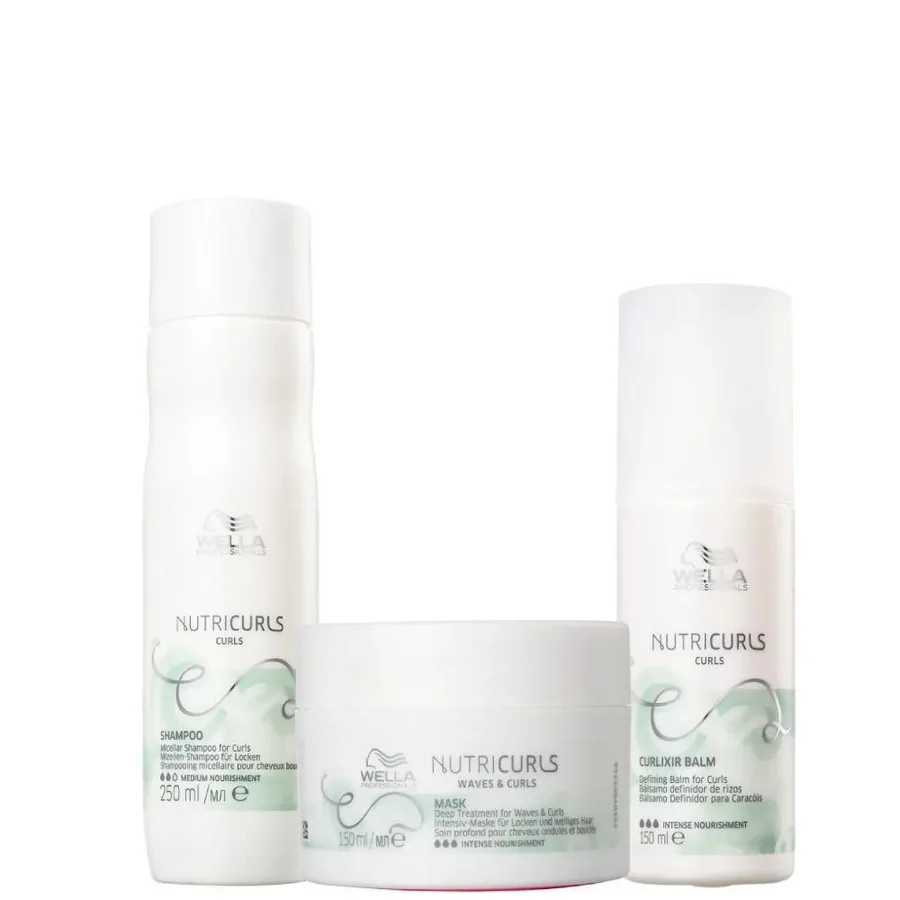WELLA KIT BP NUTRICURLS SH 250+MASC 150+BALM 150
