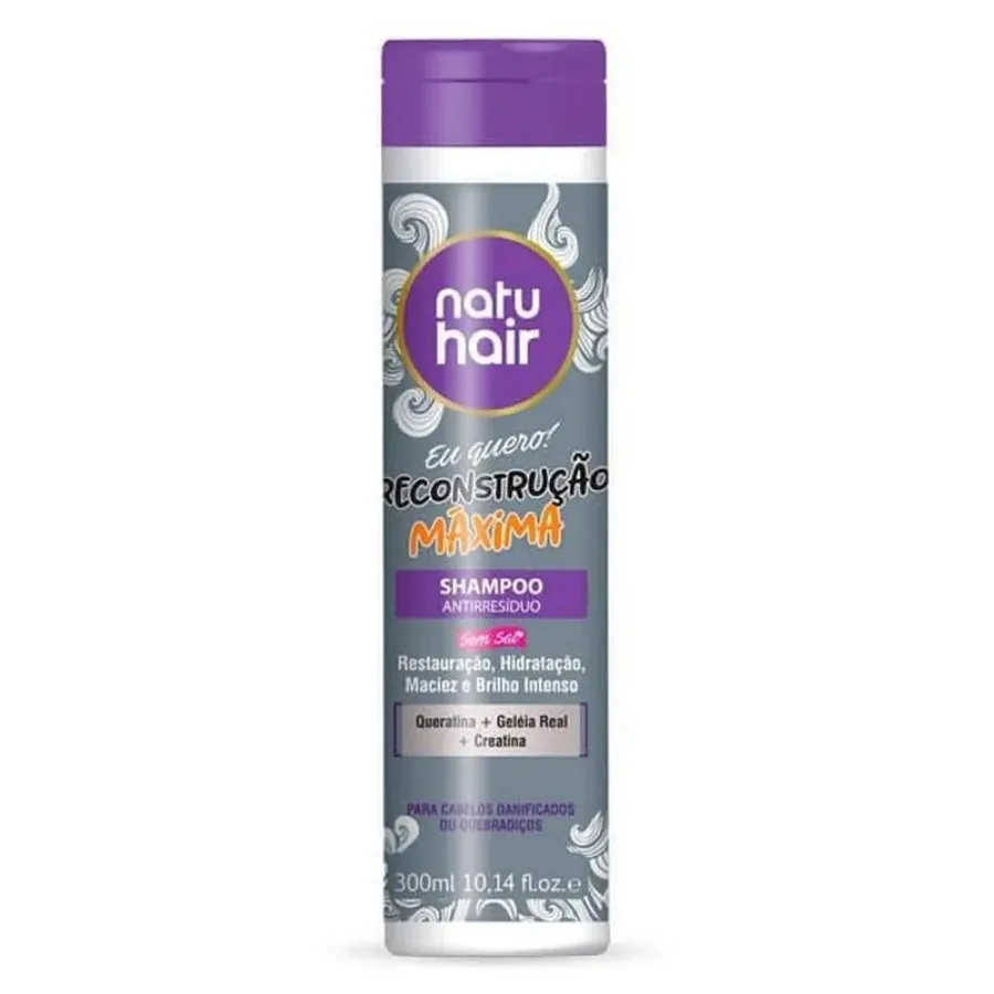 NATUHAIR SH 300ML ANTIRRESIDUO RECONS MAXIMA