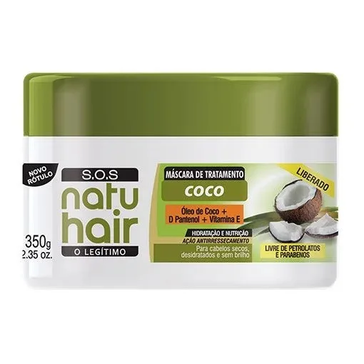 NATUHAIR MASC 350G TRATAMENTO SOS COCO