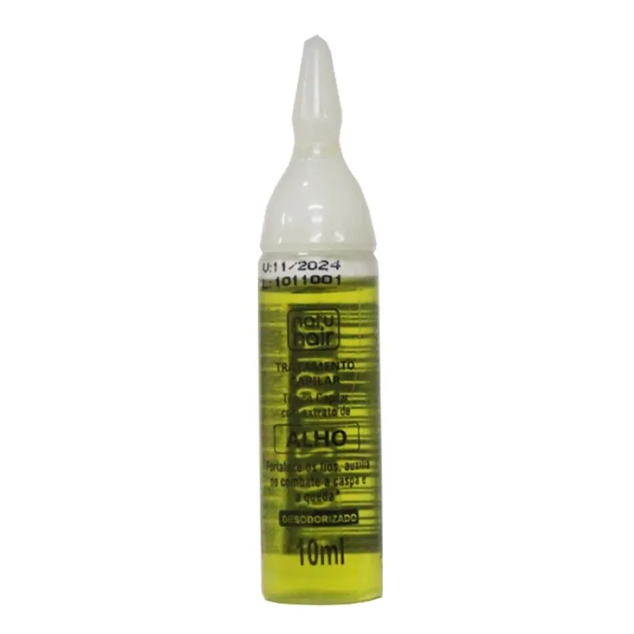 NATUHAIR AMPOLA 10ML TRAT CAPILAR ALHO