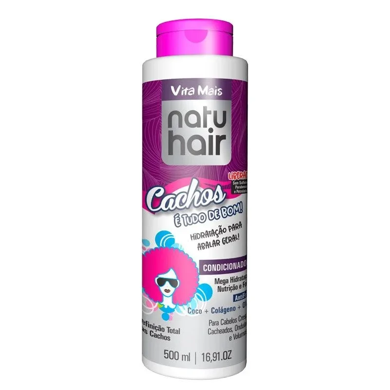 NATUHAIR COND 500ML CACHOS E TUDO DE BOM
