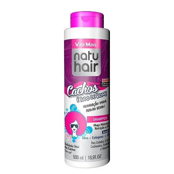 NATUHAIR SH 500ML CACHOS E TUDO DE BOM