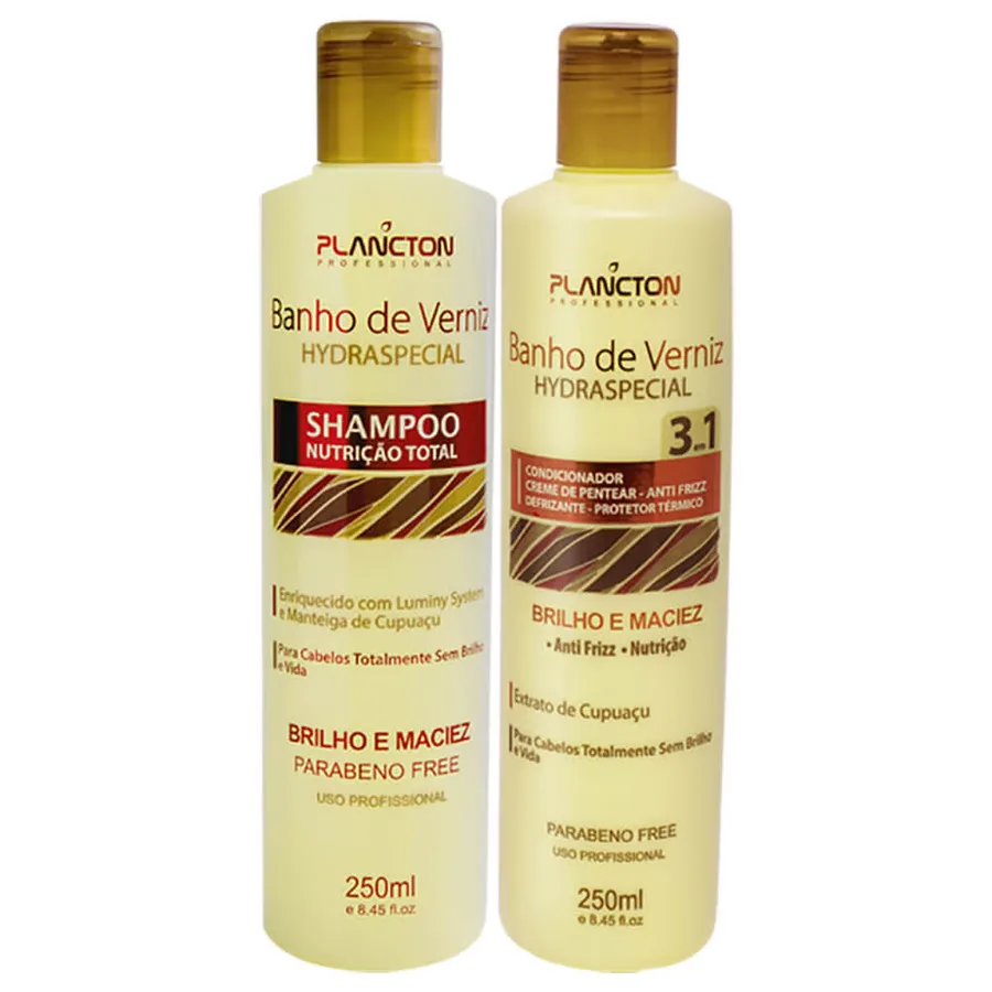 PLANCTON KIT SH+COND 250ML BANHO DE VERNIZ