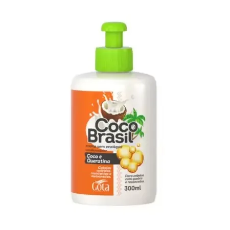 GOTA DOURADA CR PENTEAR 300ML QUERATINA COCO