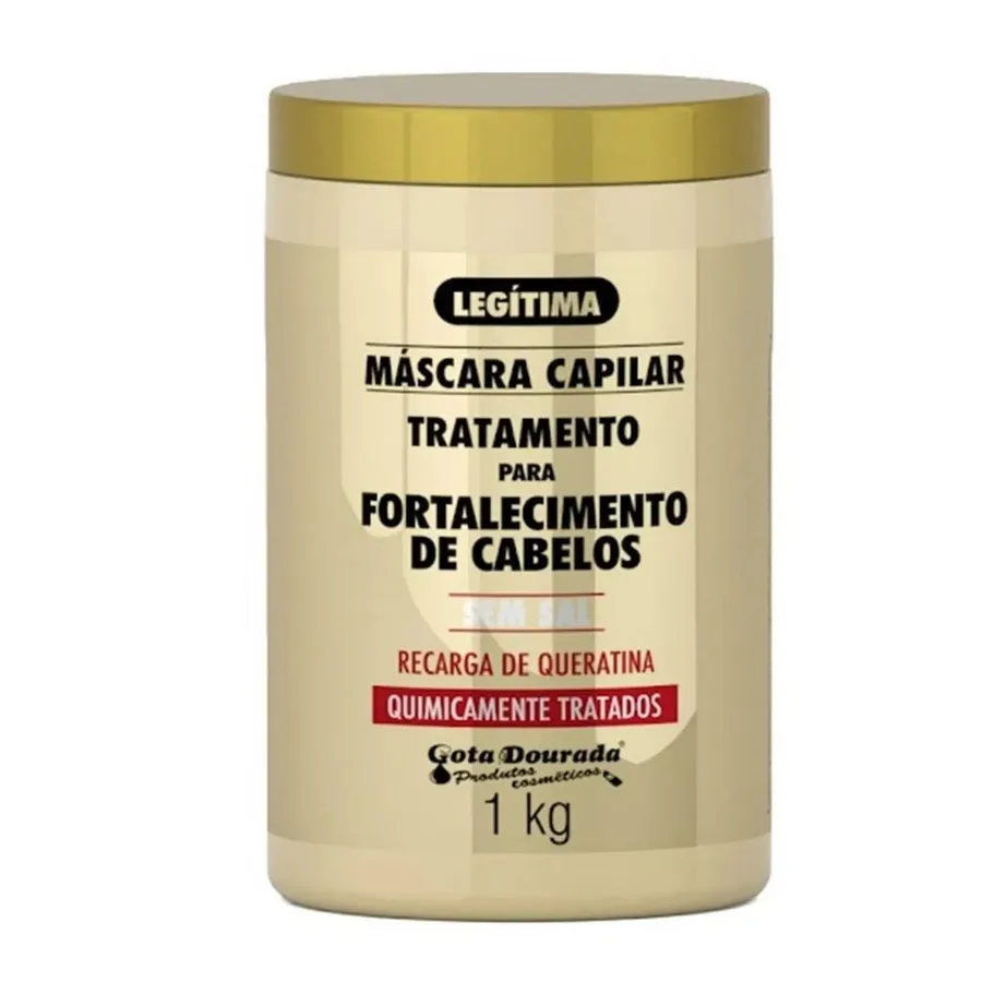 GOTA DOURADA MASC 1KG QUIMICAMENTE TRATADOS