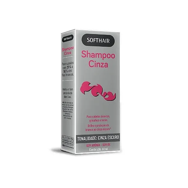 SOFTHAIR SH 60ML CINZA S/AMONIA CABELOS BRANCOS