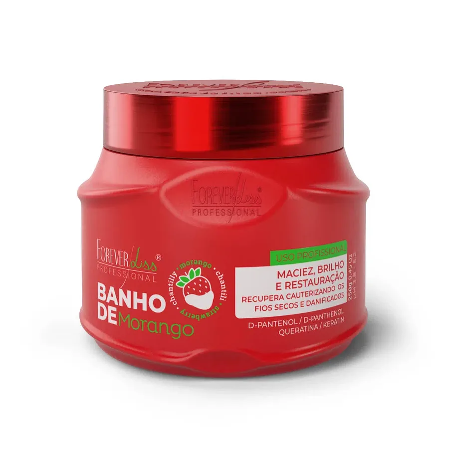 FOREVER LISS MASC 250G BANHO VERNIZ MORANGO