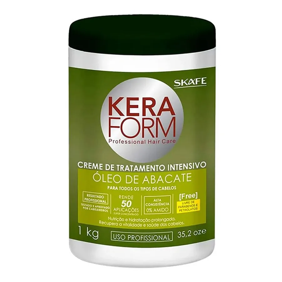 SKAFE CREME 1KG TRAT INTEN ABACATE